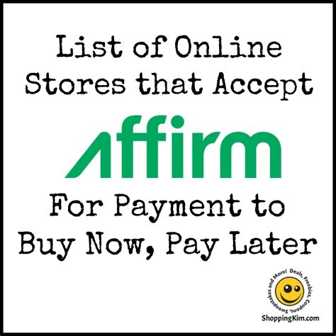 online stores that accept affirm